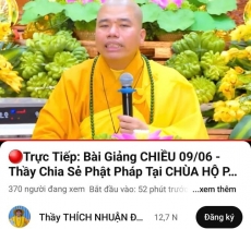 bi ky luat hua thuc hien nghiem nhung dai duc thich nhuan duc van livestream giang phap