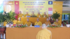 tien giang  le cong bo quyet dinh bo nhiem tru tri chua an son cho dai duc thich nguyen minh