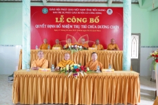 tien giang  le cong bo quyet dinh bo nhiem tru tri chua duong chon