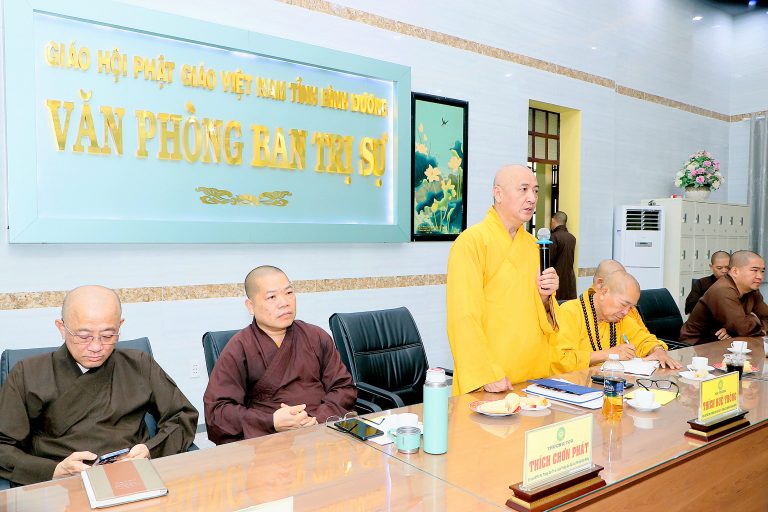 ban thuong truc phat giao tinh binh duong thao luan ve lo trinh ruoc duc phat dan sinh dieu hanh xe hoa