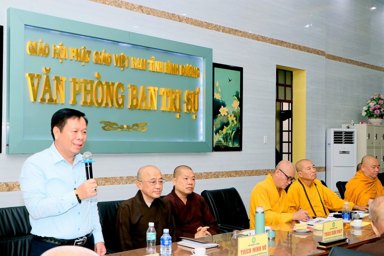 ban thuong truc phat giao tinh binh duong thao luan ve lo trinh ruoc duc phat dan sinh dieu hanh xe hoa