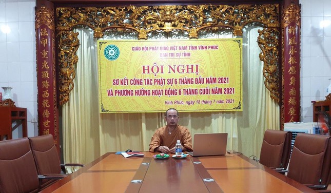 ban tri su phat giao tinh vinh phuc to chuc hoi nghi so ket phat su 6 thang dau nam