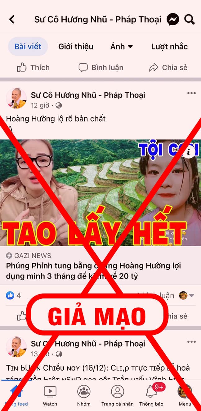 canh bao trang facebook gia mao ni su huong nhu dang tin tuc sai lech