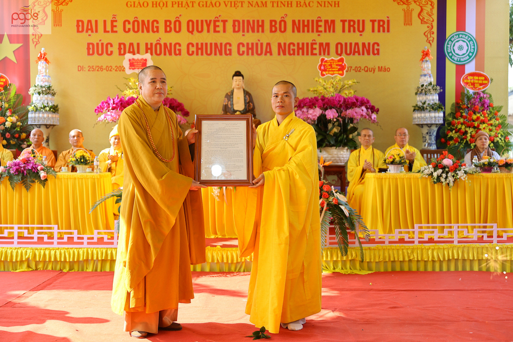 dai le cong bo quyet dinh bo nhiem chu tri duc dai hong chung chua nghiem quang