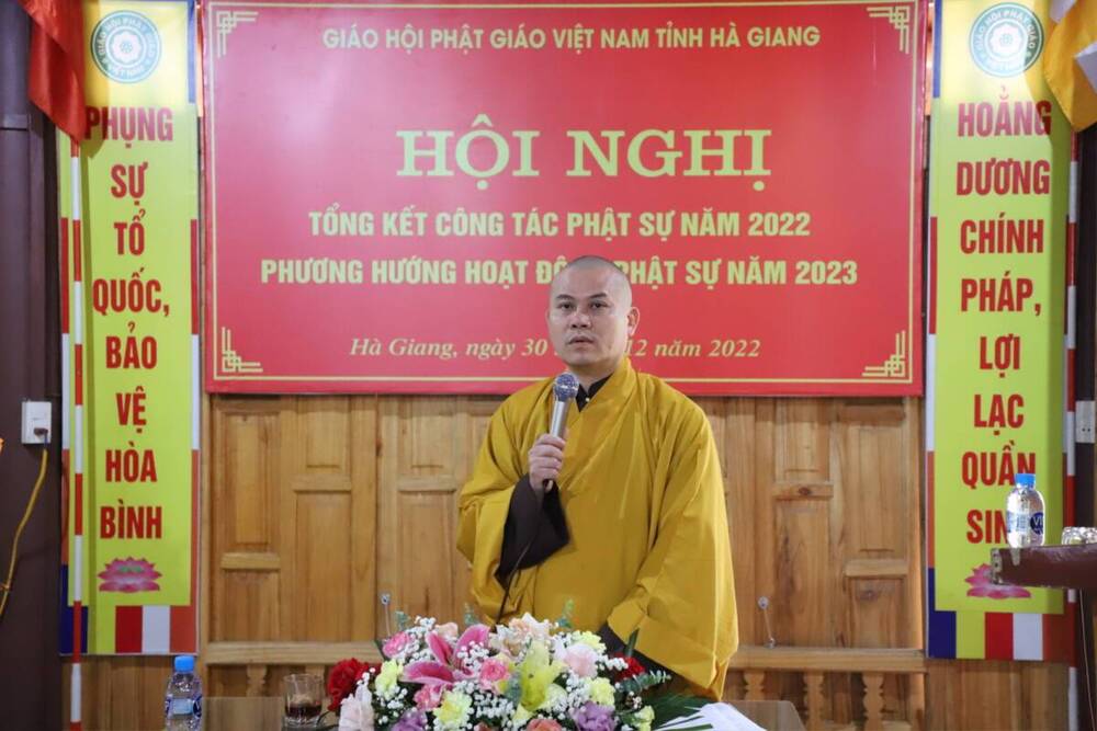 ha giang  hoi nghi tong ket phat su 2022 va cong tac phat su 2023