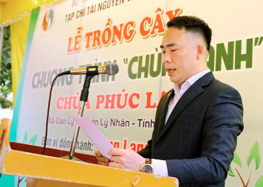 ha nam  chua phuc lac huong ung chuong trinh trong 1 ty cay xanh vi mot viet nam xanh