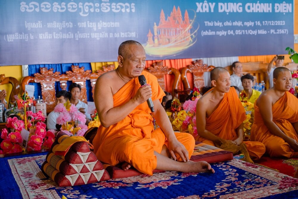 hang ngan nguoi du le dang y kathina o chua tong kim quang