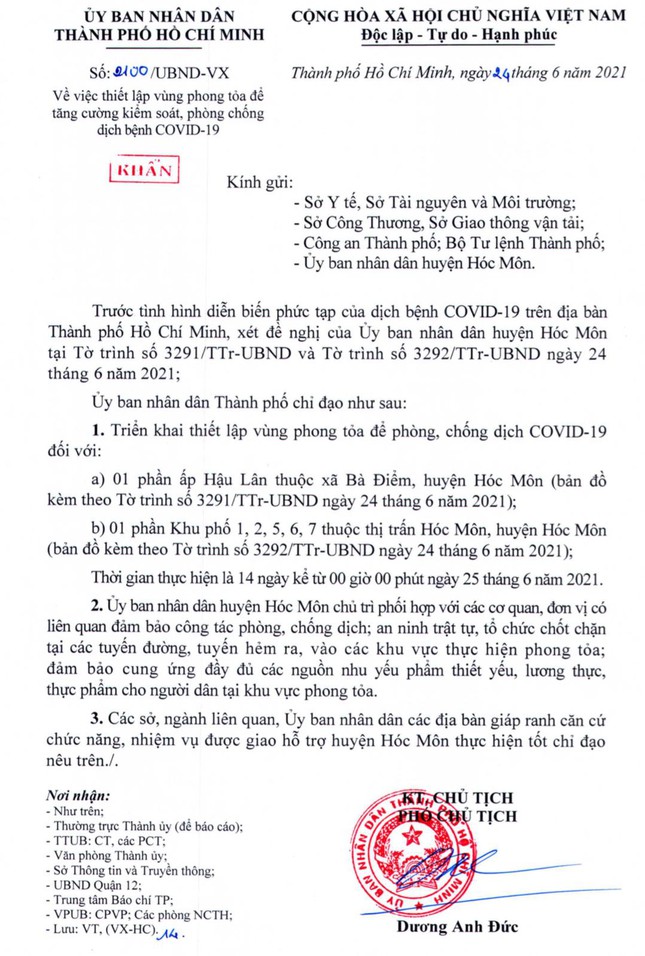 huyen hoc mon thiet lap them mot so vung phong toa tu 0 gio ngay 25 6