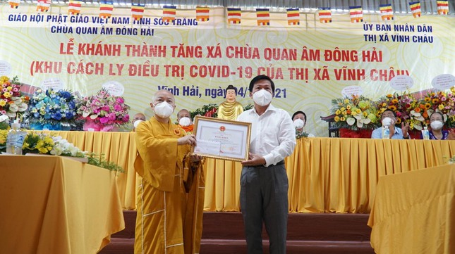 khanh thanh khu cach ly dieu tri covid 19 tai chua quan am dong hai soc trang