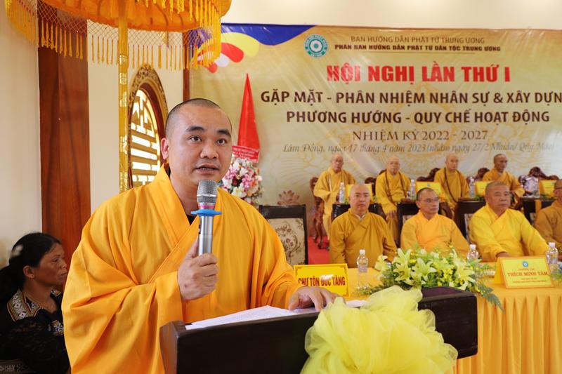 lam dong  hoi nghi lan thu i cua phan ban huong dan phat tu dan toc tu nhiem ky 2022 2027