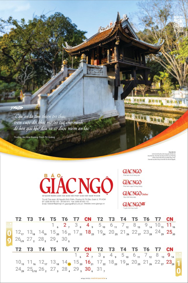 lich treo tuong phat giao dep 2022 nham dan