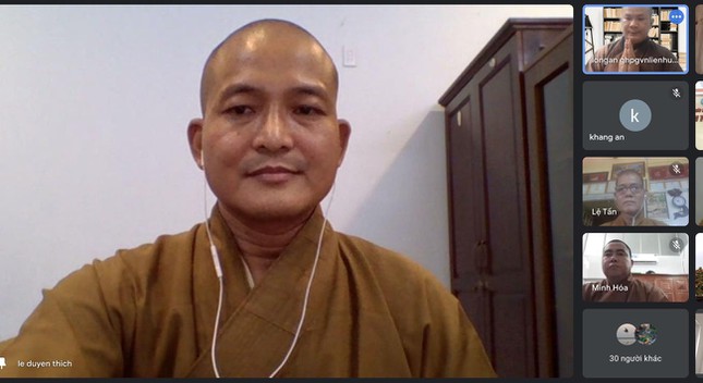 long an  ban tri su phat giao tinh hop truc tuyen trien khai phat su quy iv nam 2021