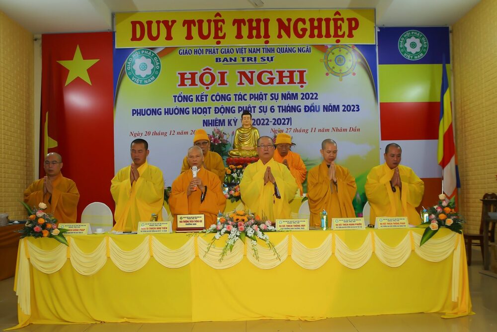 quang ngai  ban tri su phat giao tinh to chuc hoi nghi tong ket cong tac phat su nam 2022