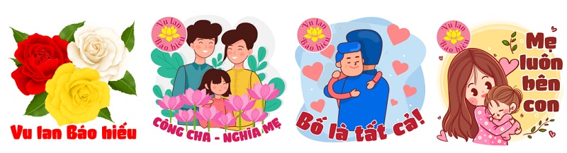 su dung stickers bieu cam mang noi dung phat giao tren ung dung zalo