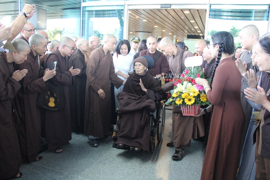 thien su thich nhat hanh da ve toi da nang hom nay 26 10