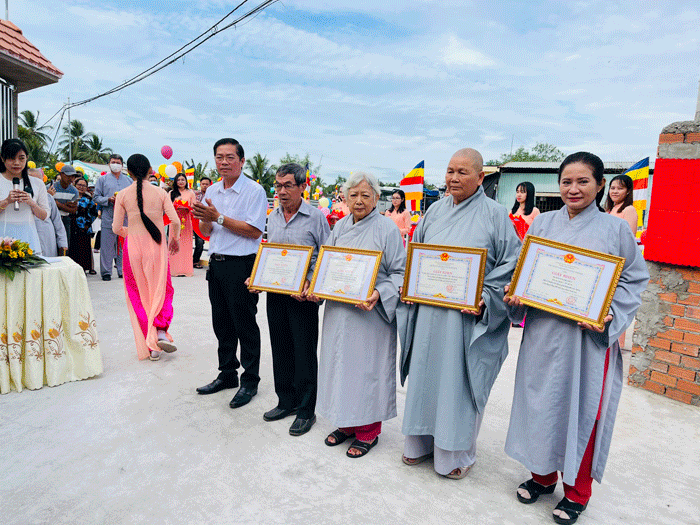 tien giang chua nam an to chuc khanh thanh cau dan sinh tai xa vinh kim