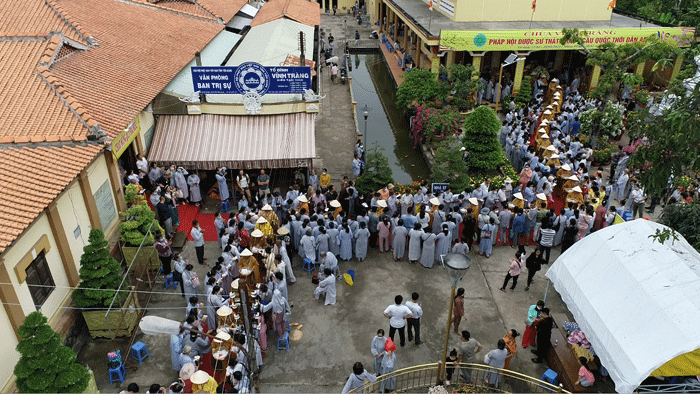 tien giang  hoan dan duoc su va phap hoi co phat khat thuc gieo duyen tai chua vinh trang