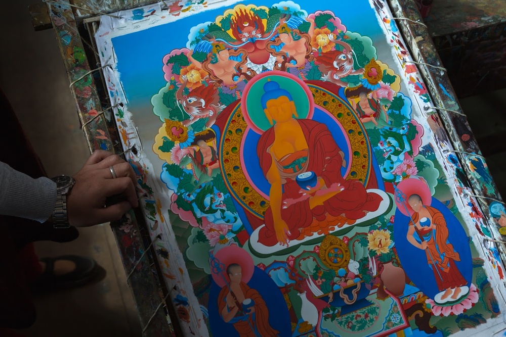 tranh thangka  ?? su tinh hoa cua nen my thuat phat giao tay tang